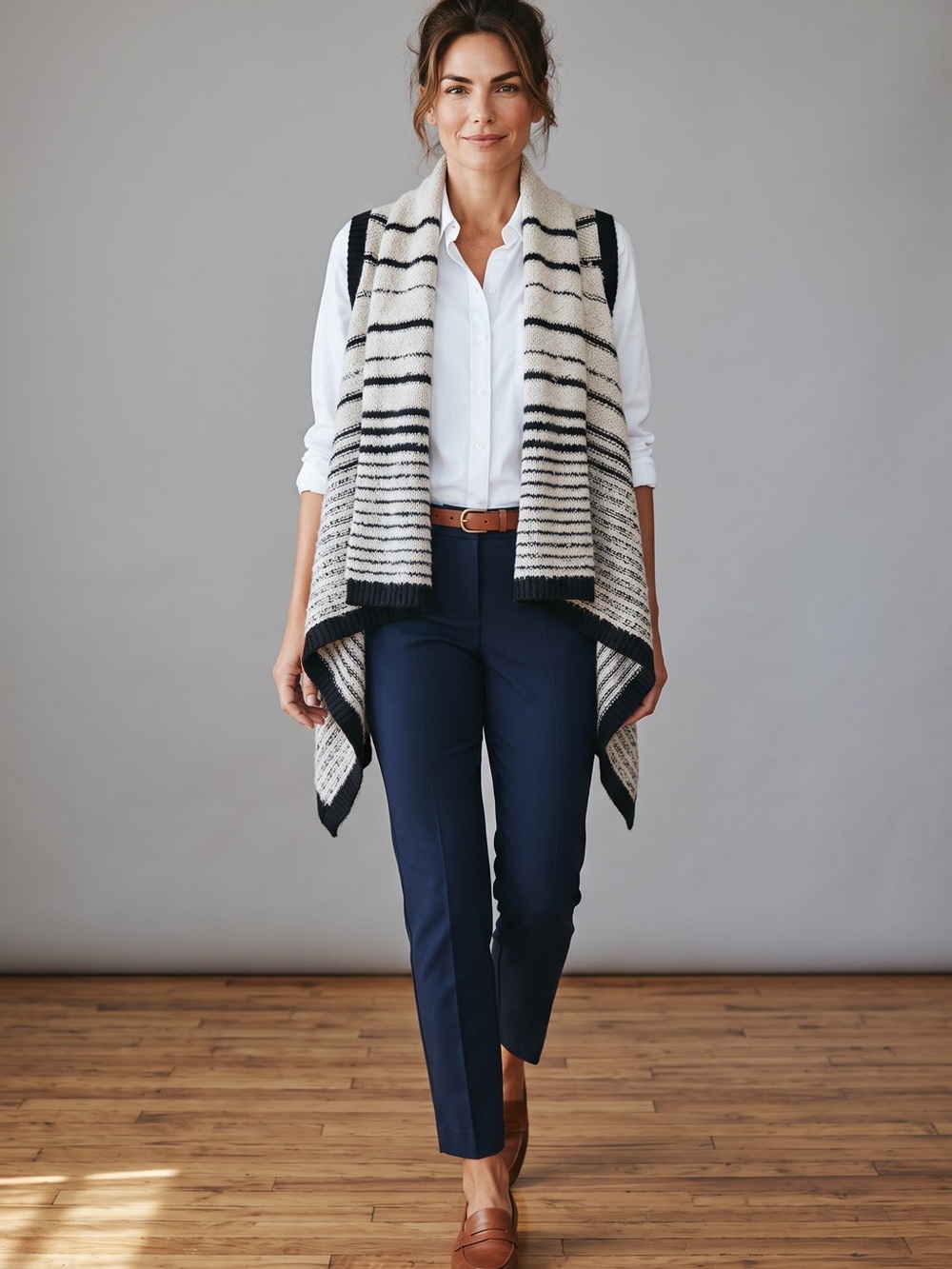 *A.N.A wool blend open cardigan. Size XS